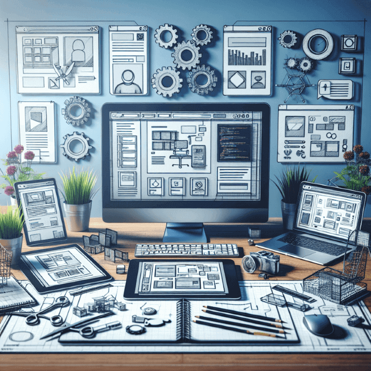 A workstation where designs are created